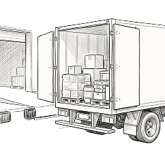 LTL (Less-Than-Truckload) warehouse-to-client shipments